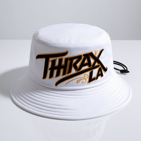 THRAX LA BUCKET HAT- WHITE LIMITED EDITION