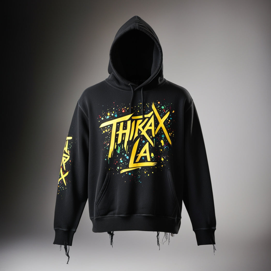 THRAX LA HOODIE- BLACK 2